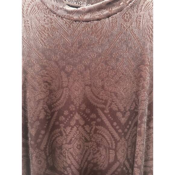 Mudd Women’s Mauve Velvet Burnout Dress Sleeveless Size XL - Picture 2 of 5